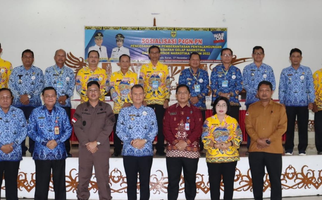 Bupati Gumas membuka Sosialisasi Pencegahan dan Pemberantasan Penyalahgunaan Narkoba