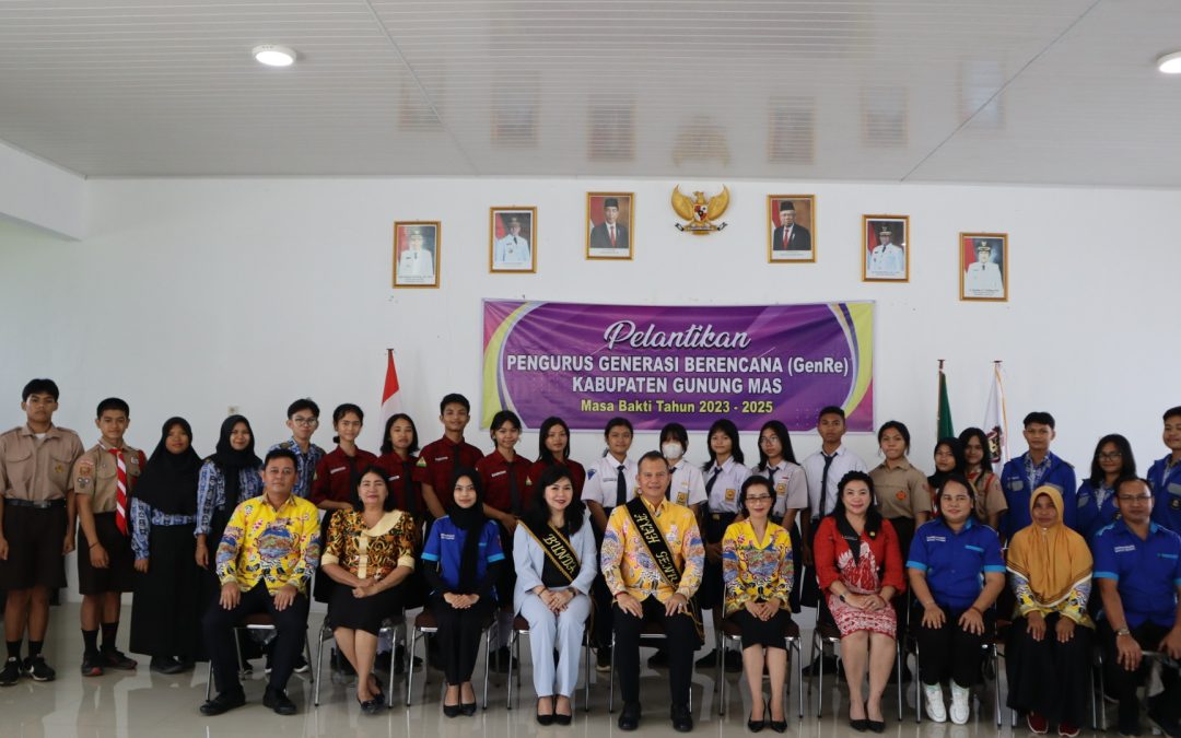 Bupati Gunung Mas Lantik Pengurus GenRe Cabang Kabupaten Gunung Mas Periode 2023-2025
