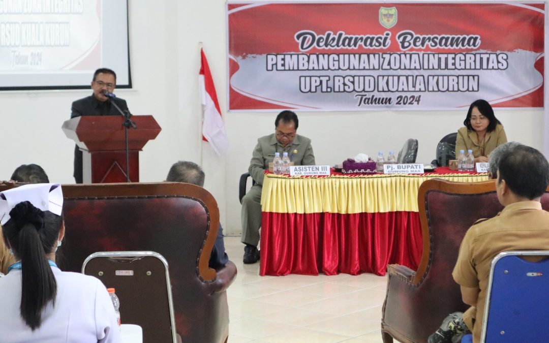 Pj.Bupati Gumas Buka Kegiatan Deklarasi Pencanangan Pembangunan Integritas