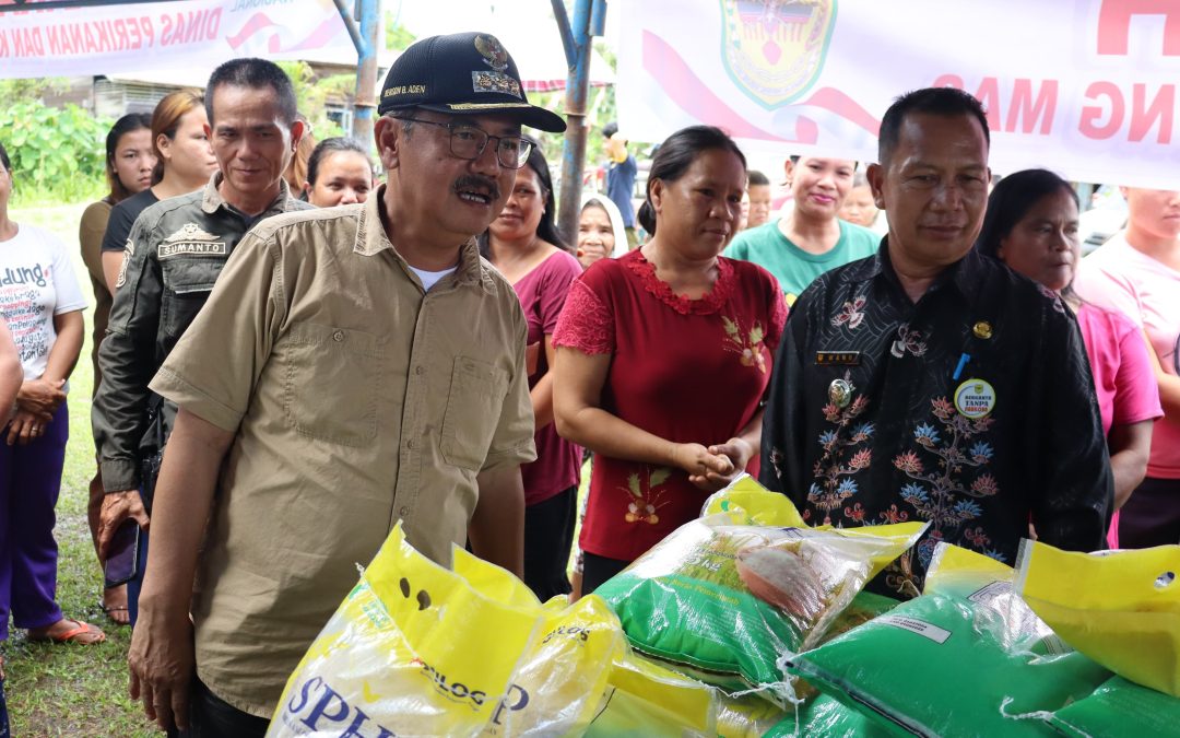 Pj. Bupati Gumas Buka Gerakan Pangan Murah di Kecamatan Miri Manasa