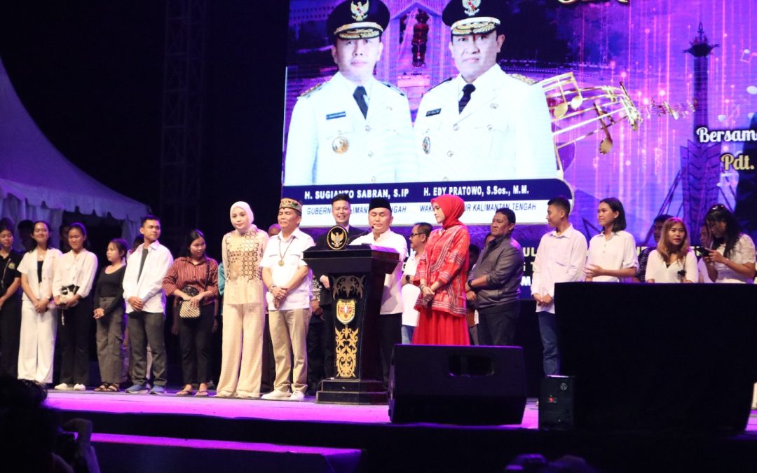 Gubernur Hadir Dalam Pagelaran Kalteng Bermazmur Tahun 2024 di Kuala Kurun