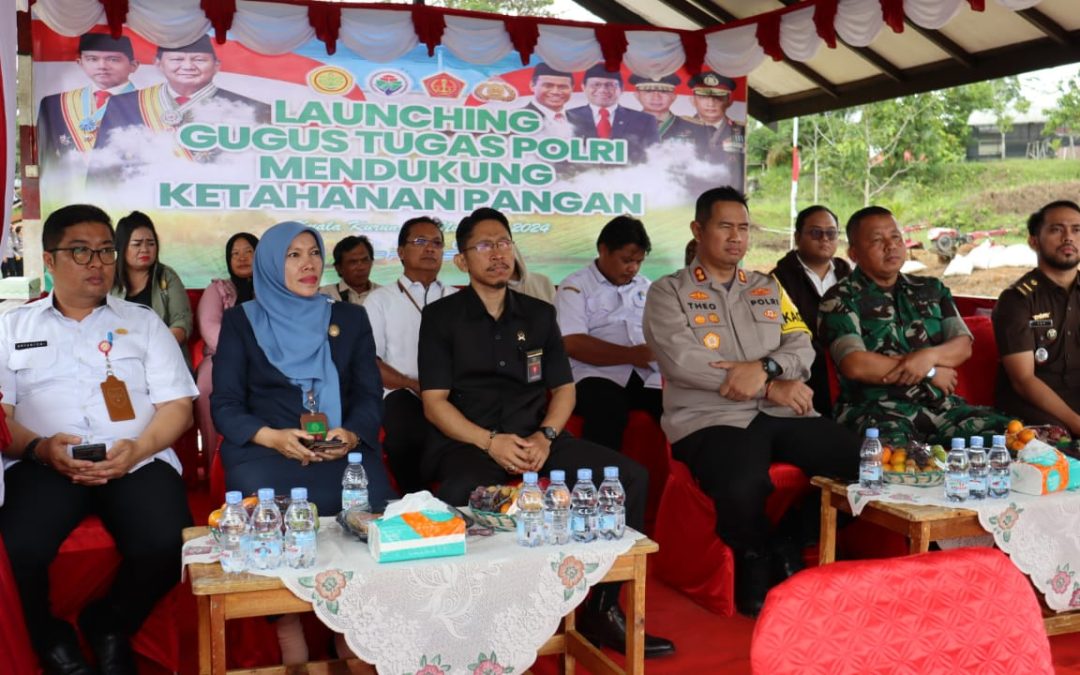 Polres Gumas Resmi Launching Gugus Tugas Polri dalam Mendukung Ketahanan Pangan
