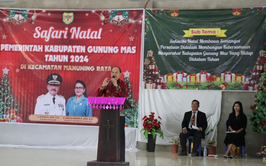 Safari Natal di Kecamatan Manuhing: Momen Kebersamaan dan Toleransi di Gereja Laetare Tehang
