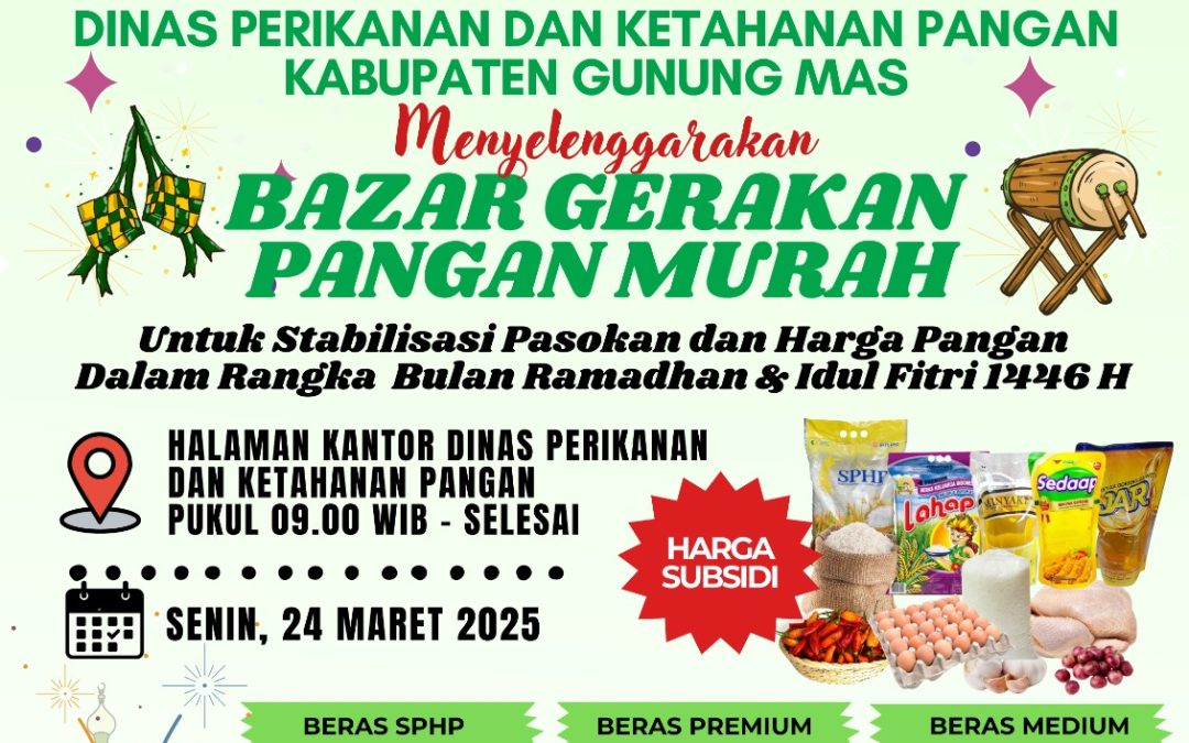 DPKP Menggelar Bazar Gerakan Pangan Murah Di Bulan Ramadhan