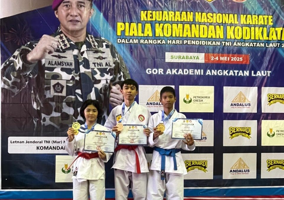 FORKI Gumas Ukir Prestasi di Ajang Nasional, Raih Dua Emas dan Satu Perak di Surabaya