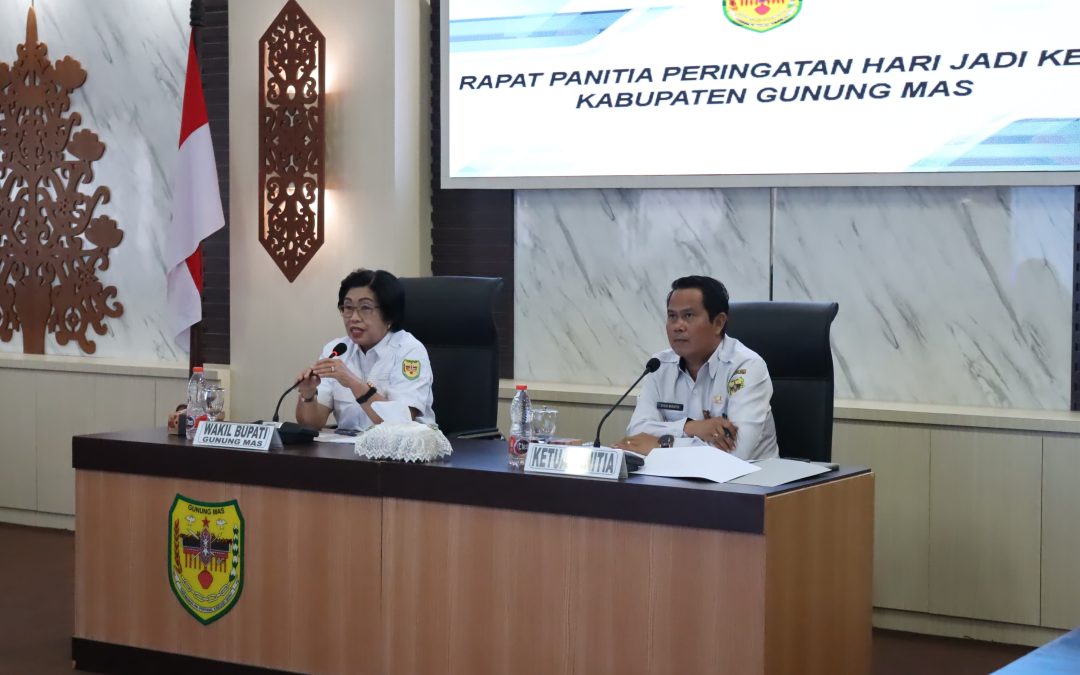 Wakil Bupati Gunung Mas Pimpin Rapat Persiapan Hari Jadi ke-23 Tahun 2025