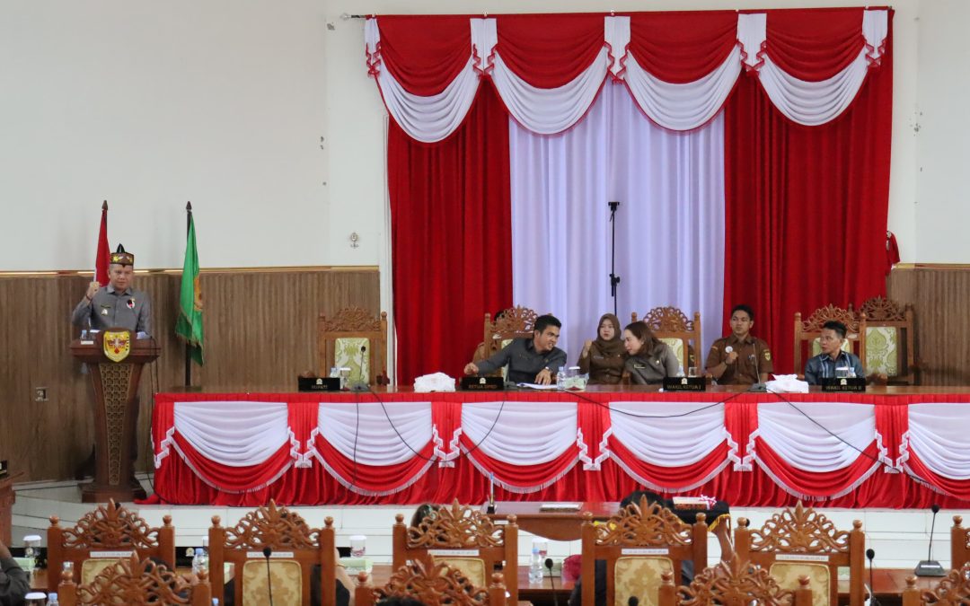 Bupati Gunung Mas Sampaikan Progam Prioritas Dalam Rapat Paripurna Ke-7 Penyampaian Rancangan Akhir RPJMD 2025–2029