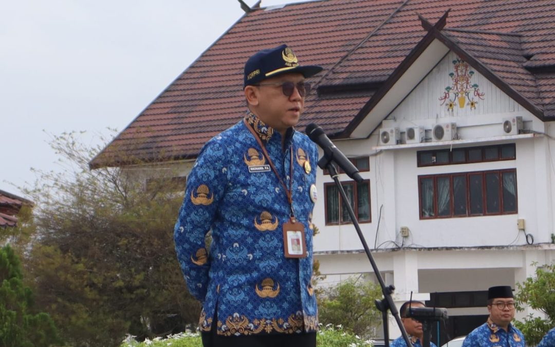 Saat Memimpin Apel Gabungan ASN, Sekda Menyampaikan Program Unggulan Daerah