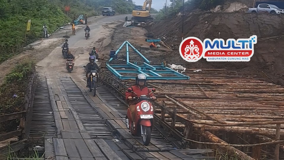 Pemkab Gunung Mas Bangun Jembatan Sei Nango Permanen, Anggarkan Rp4,4 Miliar untuk Infrastruktur Berkelanjutan