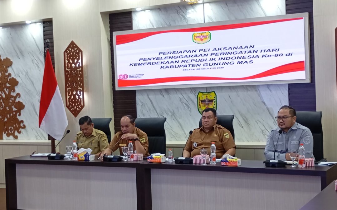 Pemkab Gunung Mas Gelar Rapat Persiapan Peringatan HUT RI ke-80 Tahun 2025