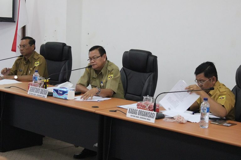 Sekda Pimpin Rapat Terkait Standar Pelayanan Minimal (SPM) Tahun 2018