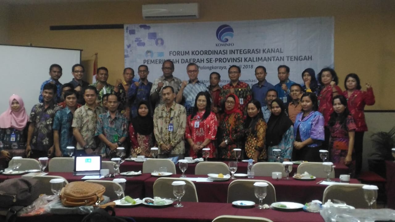 Pemkab Gumas Hadiri Integrasi Kanal Pemerintah Daerah di Palangka Raya