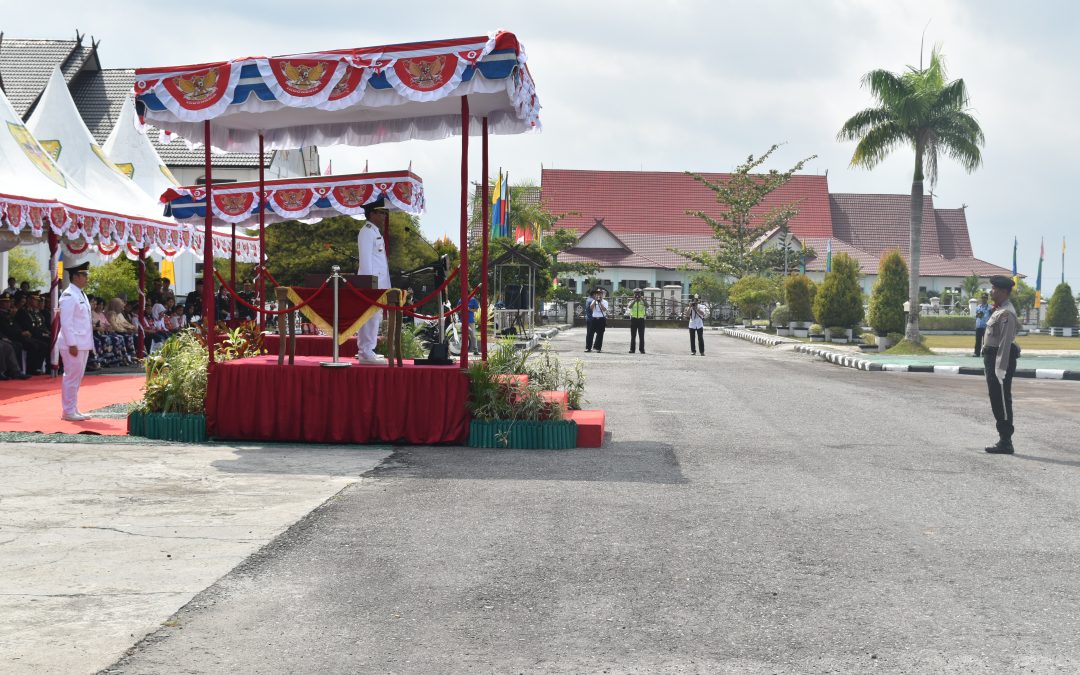 Bupati Gunung Mas Arton S. Dohong Bertindak, Sebagai Inspektur Upacara Peringatan Ulang Tahun Ke-73 Republik Indonesia