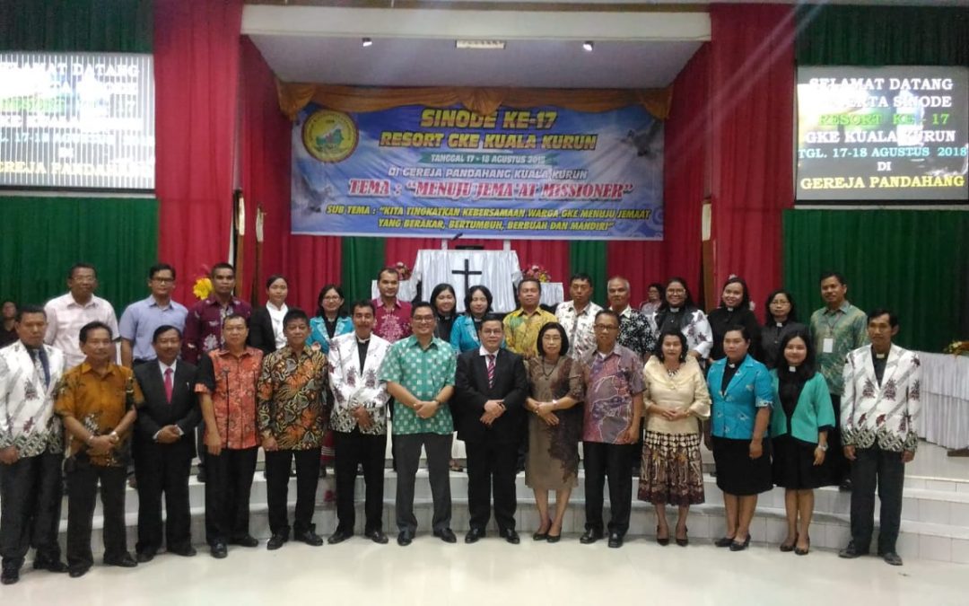 Wakil Bupati Gunung Mas Membuka Sinode ke-17 Resort GKE Kuala Kurun