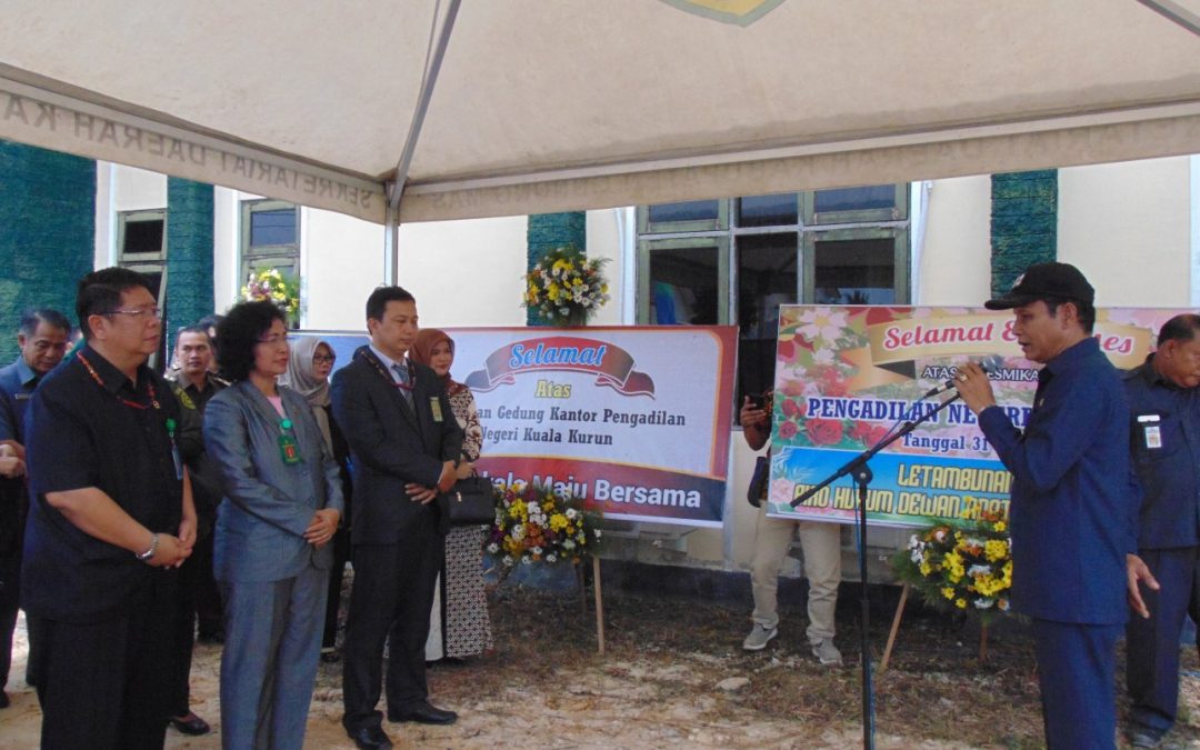 Gedung PN Kuala Kurun Diresmikan, Bupati Gunung Mas