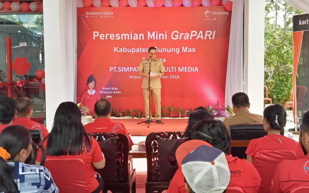 Resmikan Mini GraPARI Telkomsel, Ini Harapan Wakil Bupati Gunung Mas