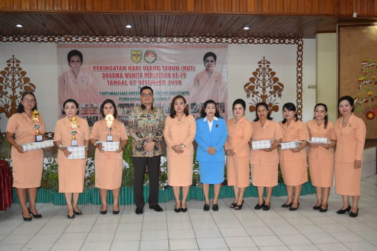 HUT Dharma Wanita Persatuan (DWP)  ke 19, Dihiasi Dengan Beragam Lomba