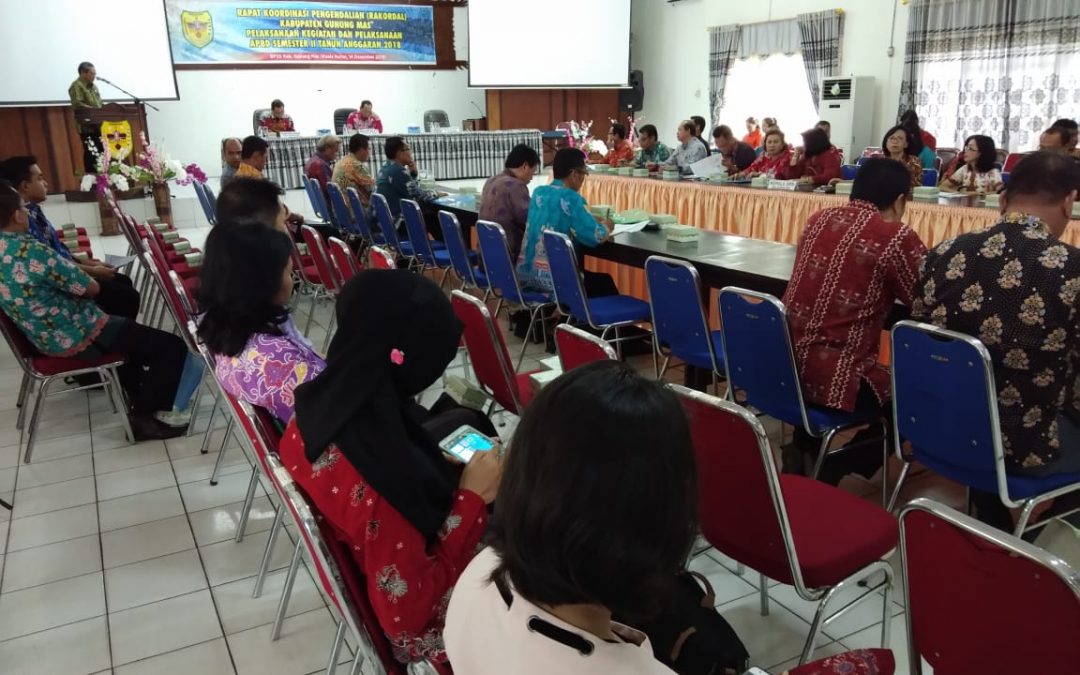 RAPAT KOORDINASI PENGENDALIAN II ( RAKORDAL ) TAHUN ANGGARAN 2018