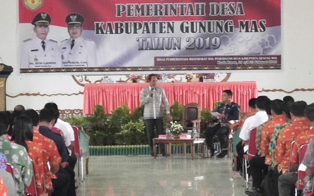 Ini Yang Disampaikan Bupati Gumas, Saat Rapat  Kerja dan Evaluasi Pemerintah Desa