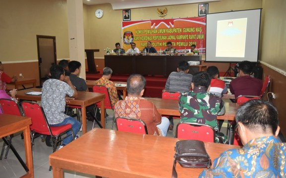 Ini Kendala KPU Gumas, saat Membuat Jadwal Kampanye Parpol