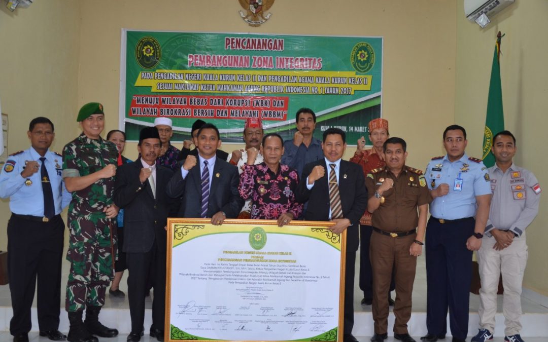 PN DAN PA Kuala Kurun Gelar Deklarasi Pencanangan  Pembangunan Integritas Menuju  WBK dan  WBBM