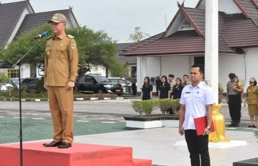 Bupati Gumas Jadi “Inspektur Upacara Hari Kesaktian Pancasila