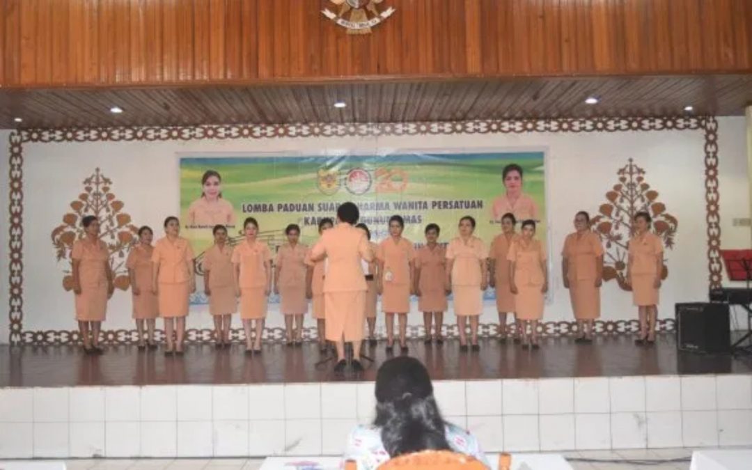 Kabupaten Gunung Mas Sambut HUT  DWP ke – 20, Dengan Lomba Paduan Suara