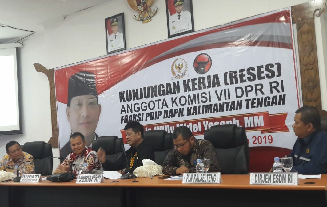 “Kunker” Anggota Dewan DPR-RI Komisi VII  Willy M Yoseph Disambut Baik Oleh Pemkab Gumas