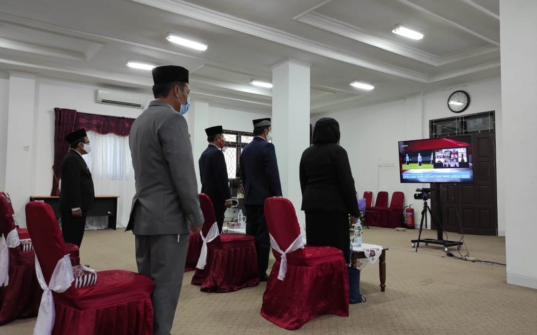 Pemkab Gumas Peringati Upacara Hari Kesaktian Pancasila Melalui Kanal YouTube Sekretariat Presiden RI