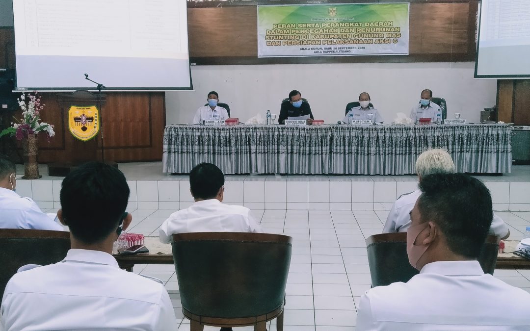 Penanganan Permasalahan Stunting di Gumas Perlu Adanya Kerja Sama