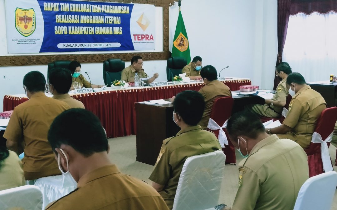 Rapat Tepra, Sekda Minta  realisasi Anggaran Tersingkronisasi