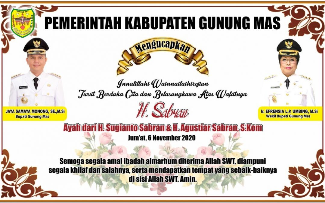 PEMERINTAH KABUPATEN GUNUNG MAS