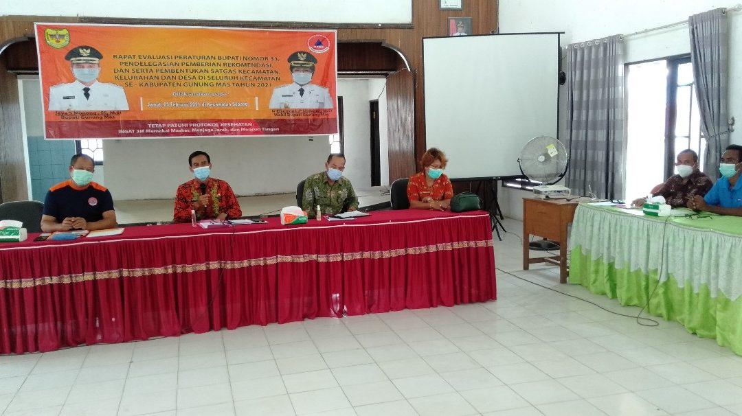 Kecamatan Sepang dan Mihing Raya, Tergabung Dalam Rapat Pembentukan Satgas Covid-19