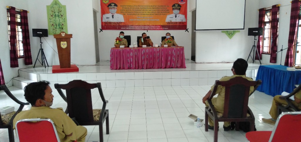 Rapat Pembentukan Satgas Covid-19 di Kecamatan Kurun, Dihadiri seluruh Kades