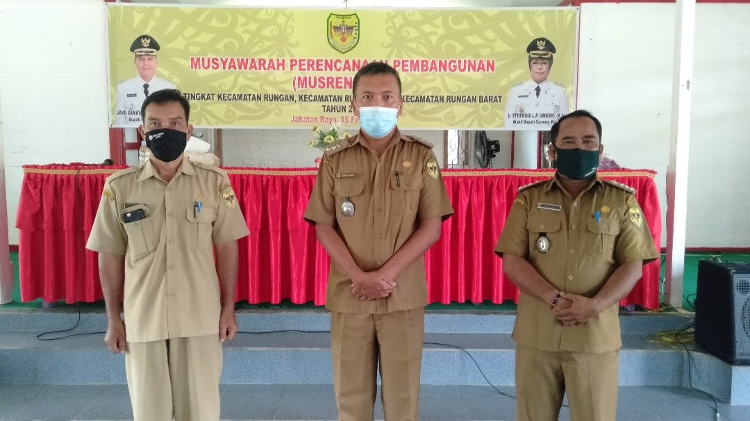 Ini Kata Tiga Camat Wilayah Rungan,  Pada Musrenbang RKPD Tingkat Kecamatan