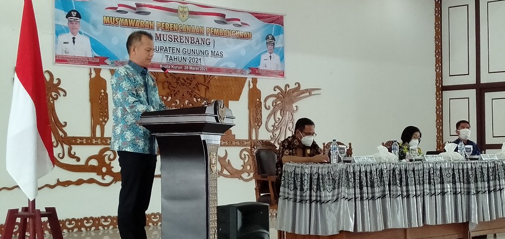 Bupati Gunung Mas Buka Musrenbang Kabupaten Tahun 2021, Ini Katanya…!