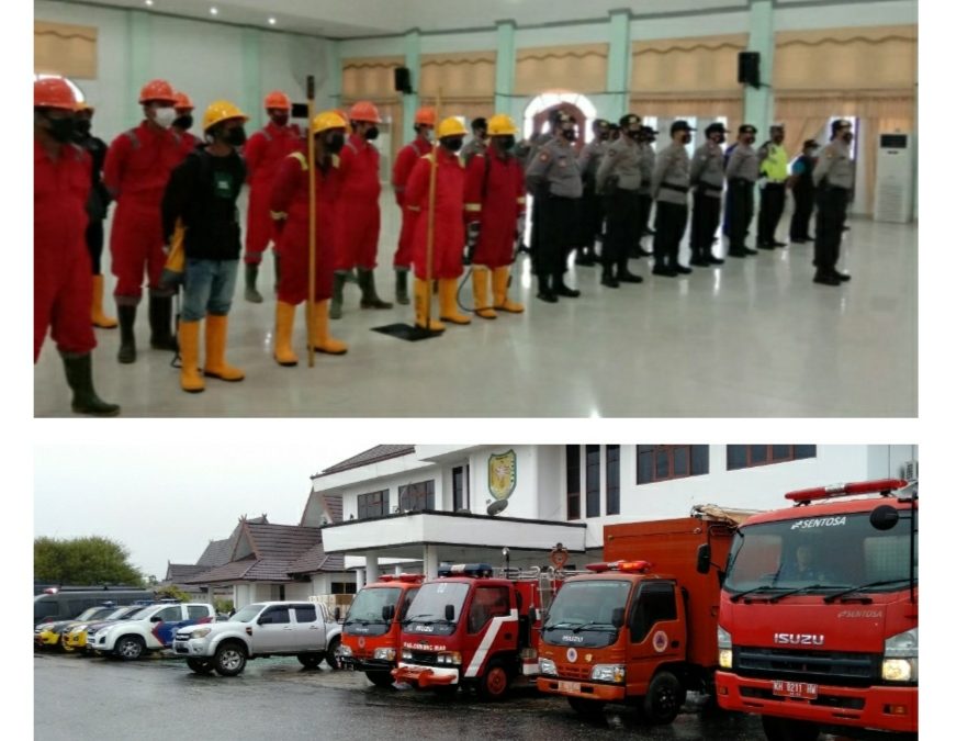 Apel Pasukan dan Sarpras Tetap Dilaksanakan, Walaupun Diguyur Hujan Lebat