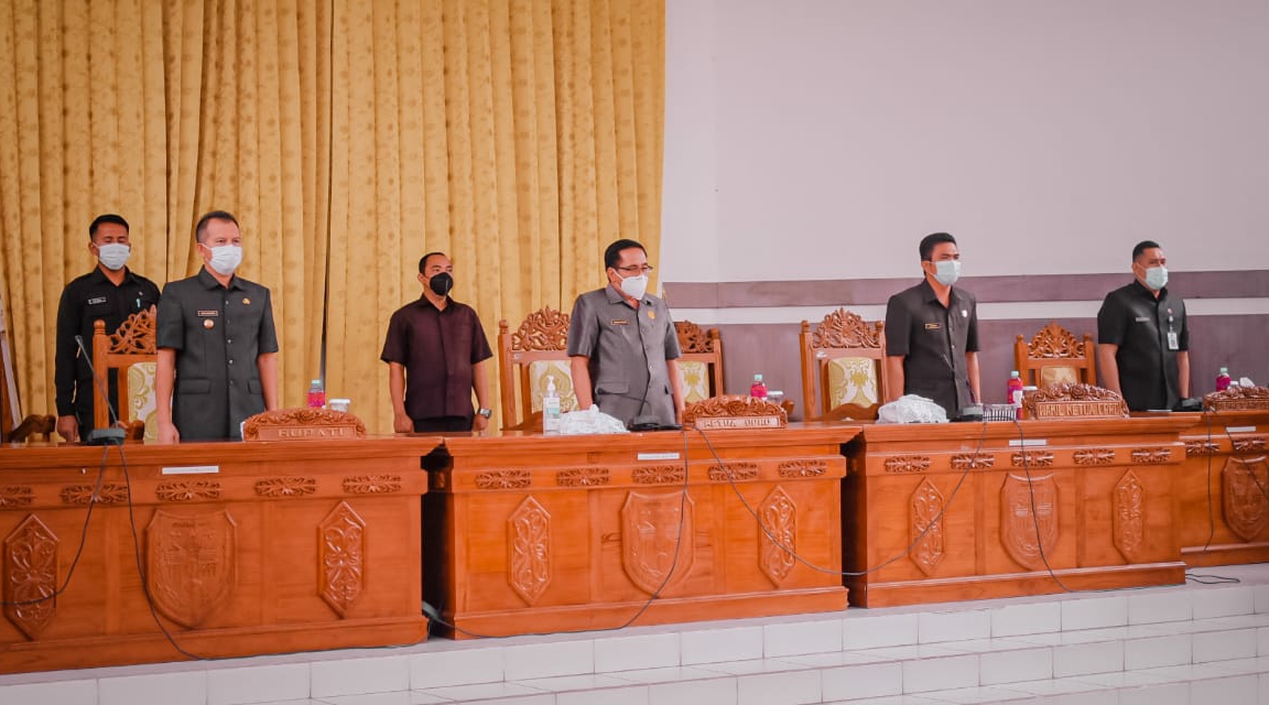Fraksi Dewan Gumas Sepakat Bahas Lebih Lanjut Raperda Perubahan APBD Tahun 2021