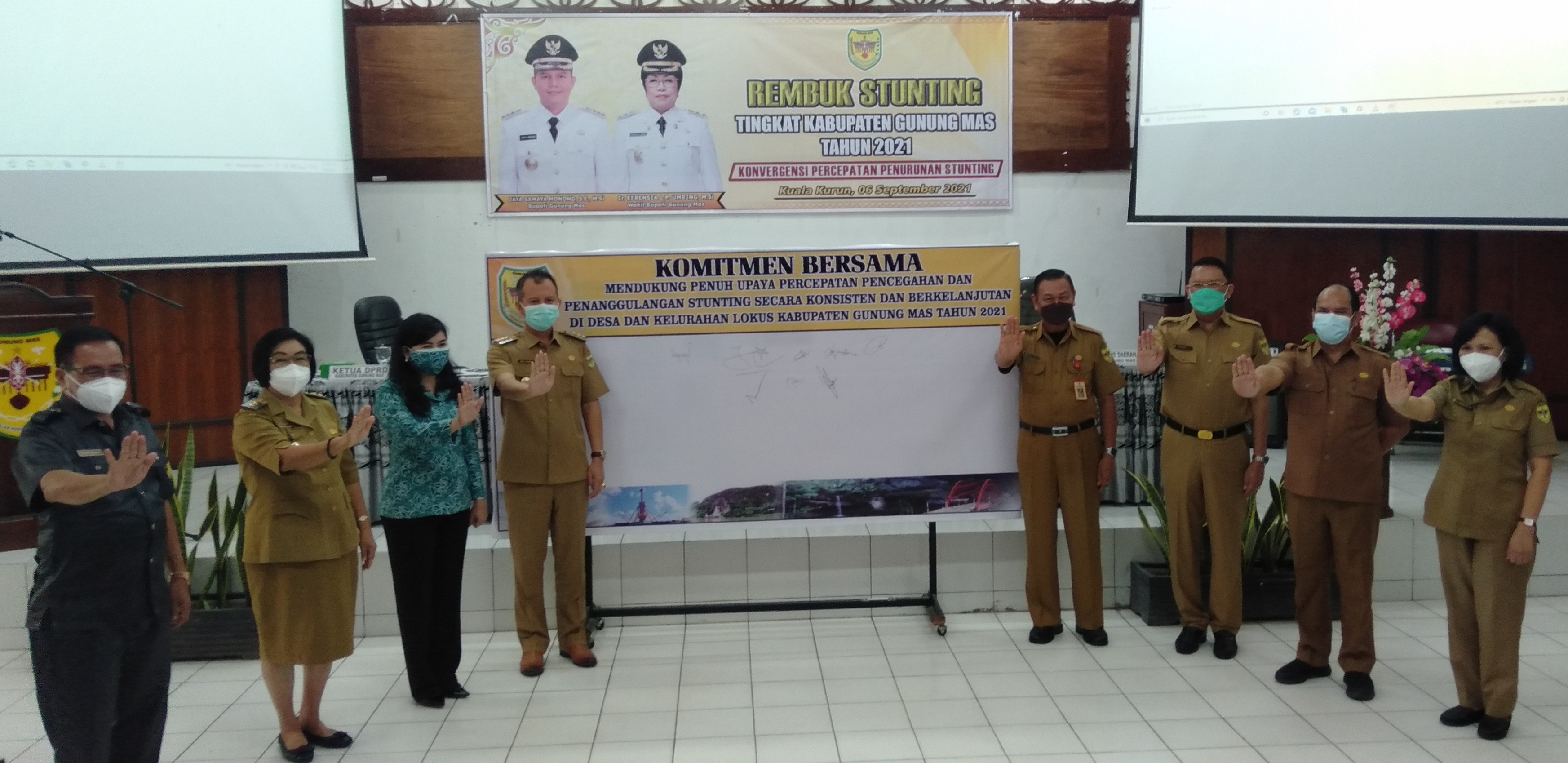 Bupati Gumas Buka Kegiatan Rembuk Stunting Tahun 2021