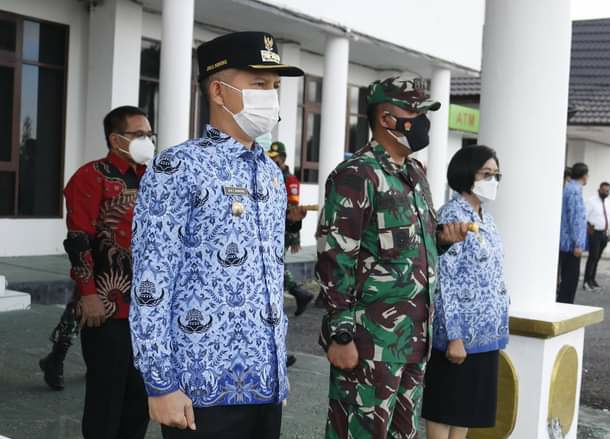 Ini yang disampaikan Bupati Gumas, saat Apel Sinergitas TNI Polri dan ASN