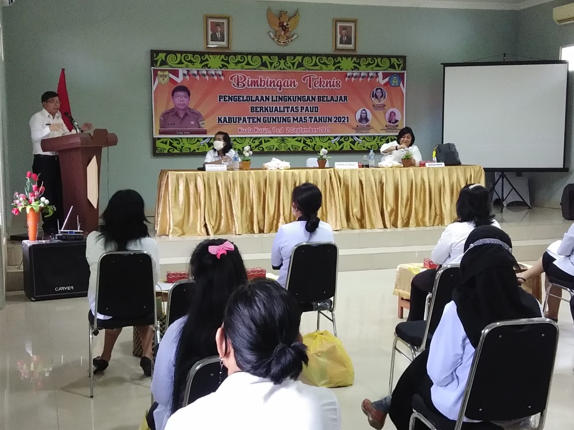 Disdikpora Gumas Dukung Tercapainya Ketersediaan Jaminan Layanan PAUD