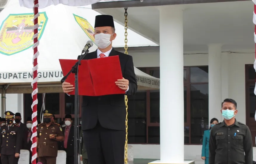 Bupati Gumas Pimpin Upacara Peringati Hari Kesaktian Pancasila