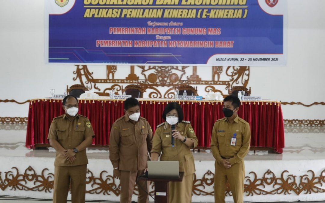 Wakil Bupati Gumas Launching Aplikasi Penilaian Kinerja