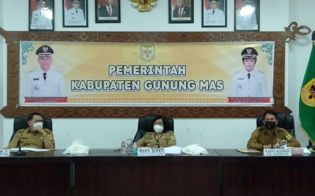 Wakil Bupati Gumas Pimpin Rapat Matrik Kerja Tim Terpadu Percepatan Pembangunan Pariwisata