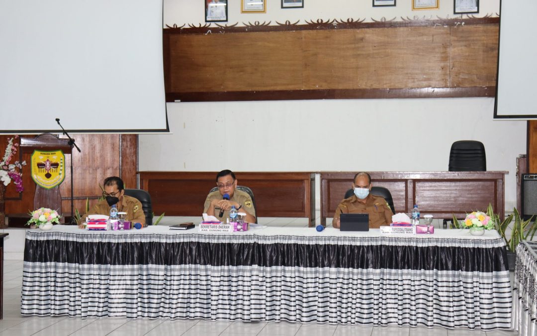 Pemkab Gumas Gelar Rakor Pesiapan Penyusunan Rancangan Usulan DAK Fisik