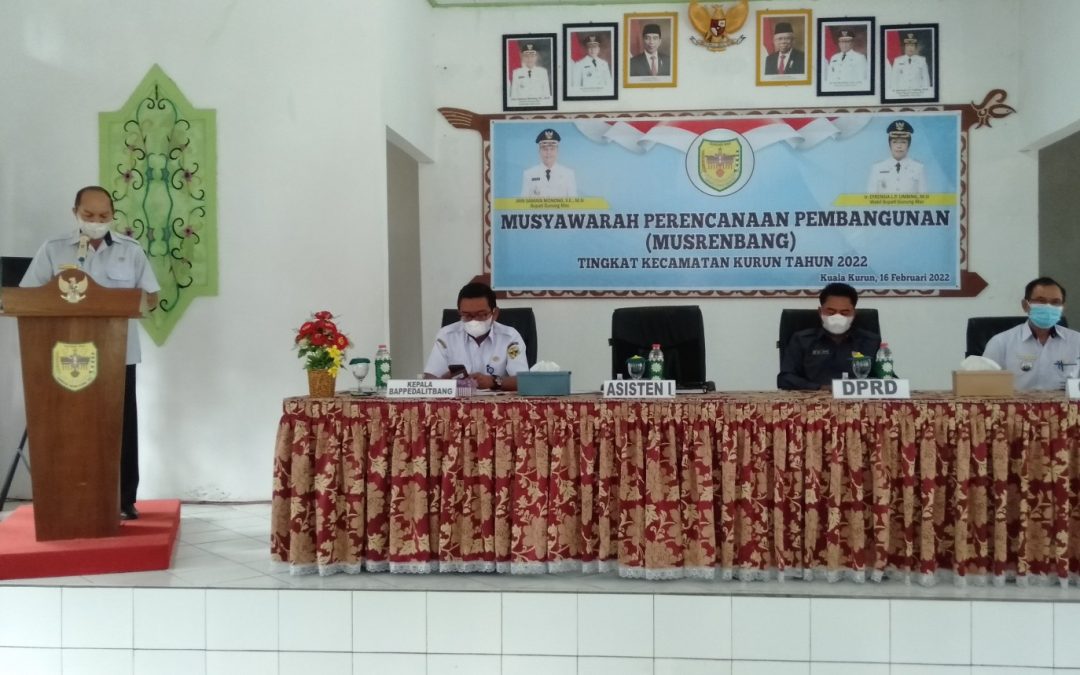 Musrenbang RKPD Tingkat Kecamatan Tahun 2022 di Kecamatan Kurun