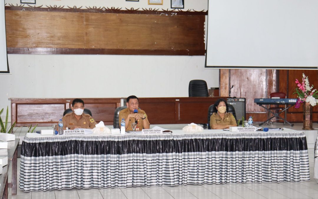 Sekda Gumas : ada tiga Tahapan untuk Penyerdehanaan Birokrasi