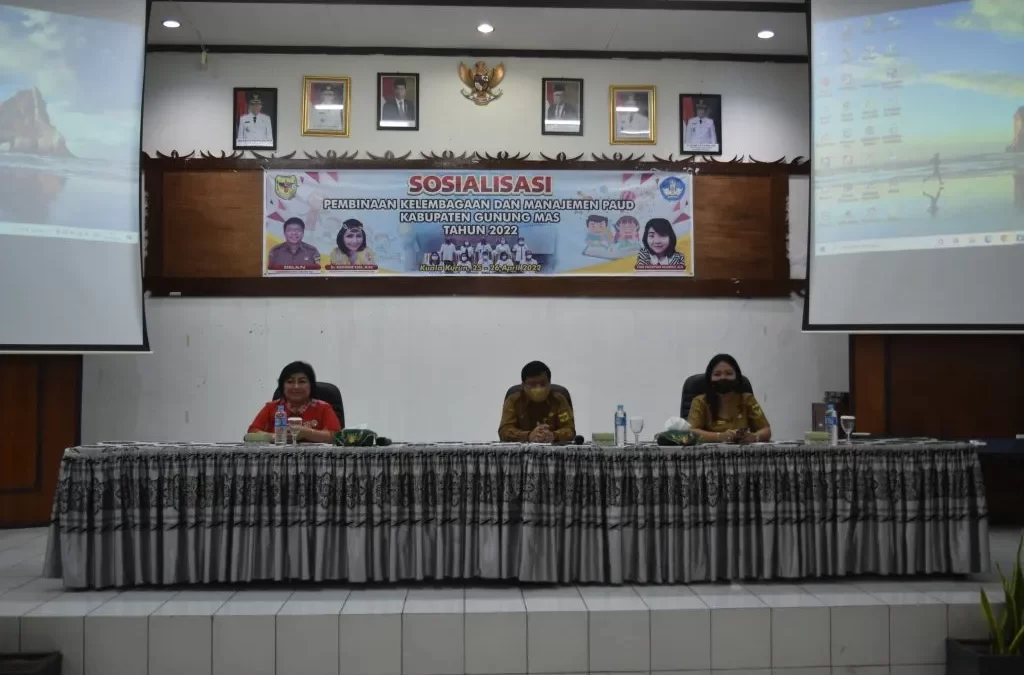 Disdikpora Gumas gelar sosialisasi pembinaan kelembagaan dan manajemen PAUD