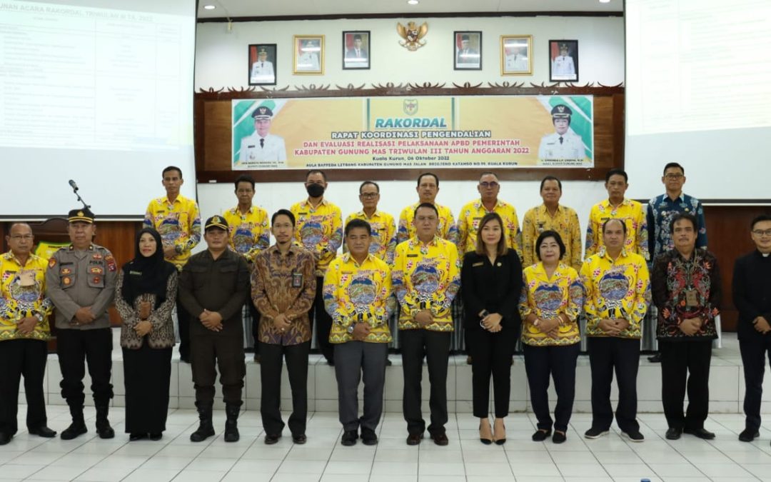 Rakordal : ini kata Bupati Gumas Terkait Evaluasi Realisasi Pelaksanaan APBD