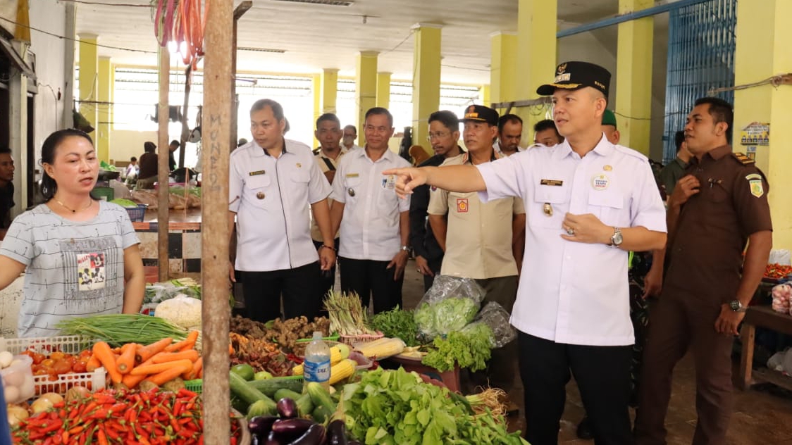Jelang Nataru Ketersediaan Kebutuhan Pokok bagi Masyarakat Gumas tetap aman dan Terkendali
